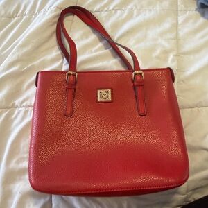 Elegant Red Dooney and Burke vintage Handbag